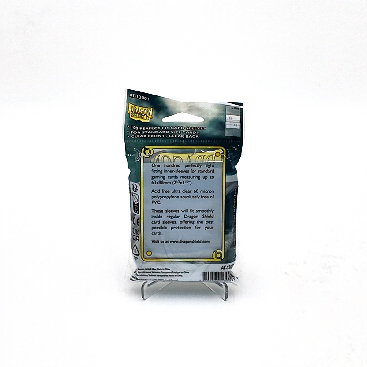 Dragon Shield Standard 100 Perfect Fit Clear Inner Sleeves