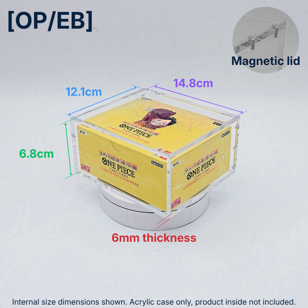Acrylic Magnetic Case for One Piece Booster Box