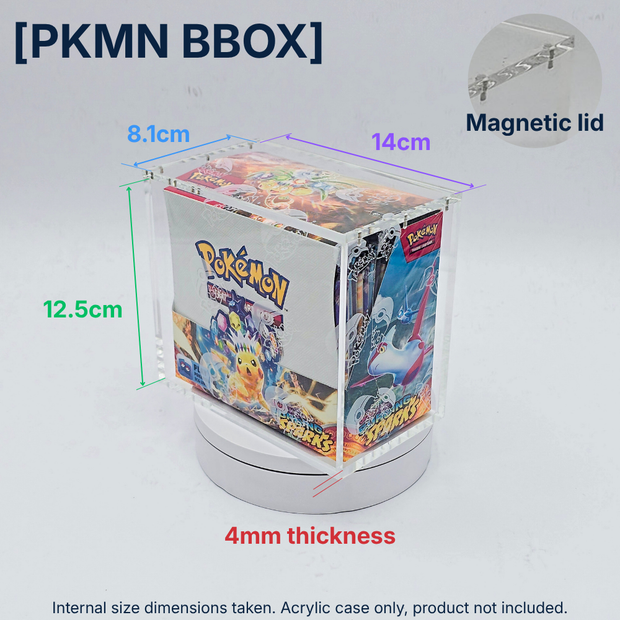 Acrylic Magnetic Case for Pokémon Booster Box