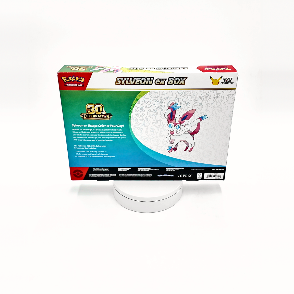 Pokémon: 30th Celebration Sylveon EX box