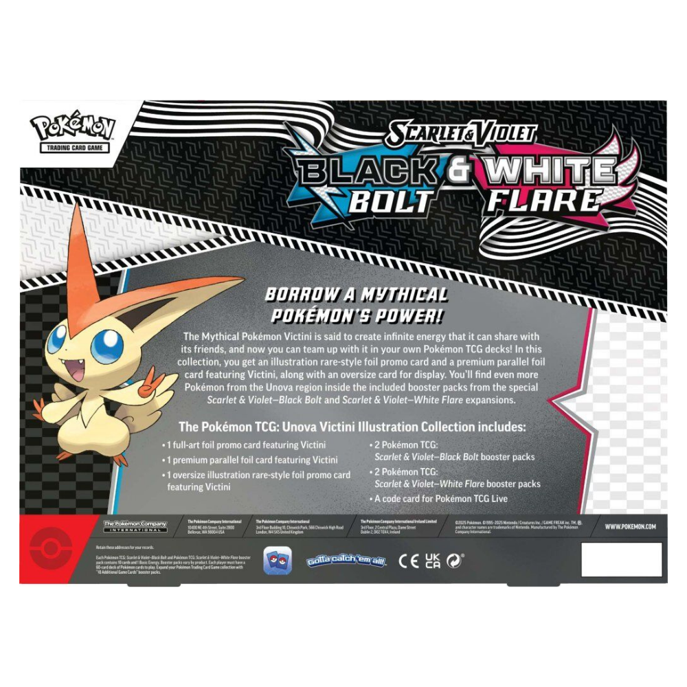 Pokémon: Black Bolt & White Flare – Unova Victini Collection