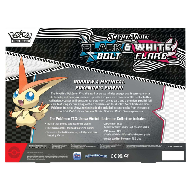 Pokémon: Black Bolt & White Flare – Unova Victini Collection