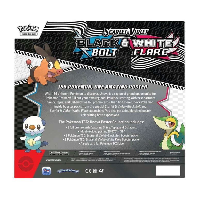 Pokémon: Unova Black Bolt & White Flare Poster Collection